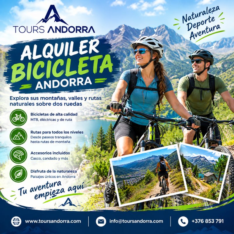 Alquiler bicicleta Andorra para Explorar Rutas de Montaña